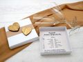 Goldhochzeit Goldene Hochzeit Geldgeschenk Brautpaar 50 Jahre Gutschein Box mit Herzen 3