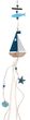 Girlande Holz Boot Blau Maritim Windspiel Anhänger Sommer Deko 1