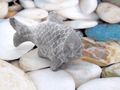 Fisch Grau Hellgrau Zement Beton Stein Stehend Tischdeko Maritim Deko 2