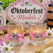 Windlicht - für Wiesn, bayrisch Geburtstag Frau, Oktoberfest, Trachtenparty Mädel 2 Stück 5
