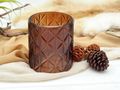Deko Windlicht Braun Retro Herbst Winter Weihnachten Tischdeko Garten Terrasse 3