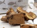 Tischdeko Kommunion Konfirmation Fisch Glaube Beige Natur Vasen Streudeko SET 20 Personen  3