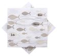 Servietten Fisch Beige Creme Taupe Glaube Liebe Hoffnung Tischdeko Kommunion Konfirmation 20 Stück 1