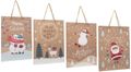 Geschenktasche Kraftpapier Geschenkverpackung Weihnachten Tüte Deko Groß 4 Stück 2