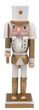 Holzfigur Weihnachten Nussknacker Weiß Gold Holz 25cm Weihnachtsdeko Deko Figur 3