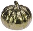 Deko Figur Kürbis Metallic Herbstdeko Herbst Tischdeko Keramik 17cm Groß 4