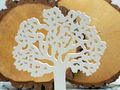 Holzaufsteller Baum des Lebens Weiß Deko Lebensbaum Kommunion Konfirmation Geburtstag 6