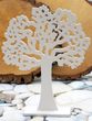 Holzaufsteller Baum des Lebens – weiß – Symbol für Glaube & Wachstum, Tischdeko Kommunion, Konfirmation & Taufe 3