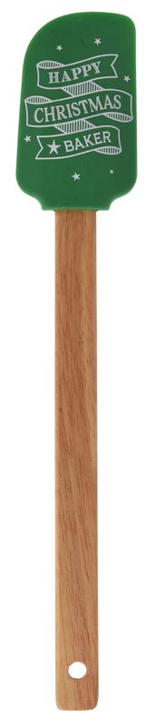 Teigspachtel Silikon Grün Weihnachten Backen Teigschaber Backzubehör Weihnachtsbäckerei 29cm