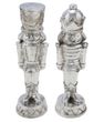 Weihnachtsfigur Soldat Silber Polyresin 23cm Deko Figur Weihnachten Weihnachtsdeko 1