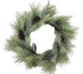 Weihnachtskranz Künstlich Kranz mit Zapfen Türkranz Adventskranz Deko Weihnachten  Ø50cm 1