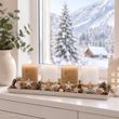 Adventskerzen 4-er SET, Kerzen 9cm H, Brenndauer ± 27h, tropffrei, selbstverlöschend  4