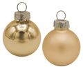 24 Weihnachtskugeln Christbaumschmuck aus Glas in Gold Matt und Glänzend als Weihnachtsbaumschmuck 1