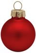 Christbaumschmuck in traditionellem Rot aus Glas für den Weihnachtsbaum und zum Schmücken von Adventskränzen 3