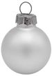 Christbaumschmuck aus Glas in Silber als Weihnachtskugel 24 Stück 3