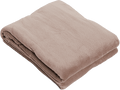 Wohndecke aus kuscheligem Material in Taupe Greige als Kuscheldecke Tagesdecke 2
