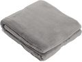 Decke Kuscheldecke Grau Plaid Wohndecke Tagesdecke Polyester 150 x 200 cm 2