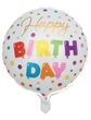 Bunter Luftballon Happy Birthday zum Aufblasen oder als Heliumballon Partydeko Geburtstag 8 Stück 1