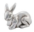 Hase Dekofigur Klein Silber Fiberglas Osterhase Ostern Deko 23cm Hoch 1