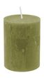 4 Rustic Stumpenkerzen Olive Grün Tischdeko Hochzeit Kommunion Konfirmation Adventskranz  2