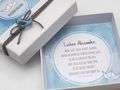 Personalisiertes Geldgeschenk mit Namen in Blau Weiß mit Boot und Anker 5