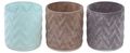 Kerzenglas Teelichtglas Teelichthalter Braun Mint Tischdeko Windlicht Maritime Deko 3er Set 1