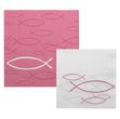 Servietten Fisch Pink Tischdeko Kommunion Konfirmation SET 20+20 Stück 2