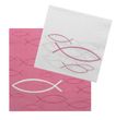Servietten Fisch Pink Tischdeko Kommunion Konfirmation SET Mittag und Kaffee 20+20 Stück 1