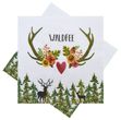 Servietten Waldfee Wild Blumen Grün Weiß Rot Tischdeko 33 x 33 cm 20 Stück 1