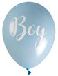 Ballon Latex It's a Boy Blau Luftballon Raumdeko Gender Reveal Party Geburt 8 Stück 1