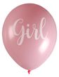 Rosa Luftballons It's a Girl als Partydeko und Raumdeko für eine Baby Party, Geburt oder Taufe 8 Stück Latex 1
