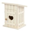 Mini Wichtel Toilettenhäuschen aus Holz Wichteldorf 8 x 6,5  x 10,5 cm(LxBxH) 1