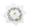 Hochzeitsservietten Cocktailservietten Champagner Eukalyptus Greenery Stil 20 Stück 1