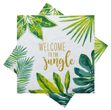 Motivservietten Jungle Blätter Tischdeko Urban Jungle Grün Gold Tischdeko 20er Pack 1