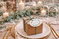 Tischdeko Gastgeschenke Kraftpapier Salbei mit Anhänger - Hochzeit Eukalyptus Schön das du da ist 2