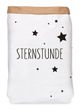 Weihnachtliche Geschenktüte aus Papier mit Aufdruck Sternstunde zum Verpacken von Weihnachtsgeschenken 1