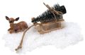 Wichtel Zubehör Schlitten Rehkitz Wichteldorf Weihnachten Miniatur Set 4-teilig 1
