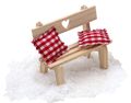 Miniatur Bank aus Holz für Miniatur-Welten oder Wichtel Basteln  4