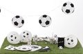 Wimpel Fußball Kindergeburtstag Mottoparty Geburtstag ø 20 cm 6m 2