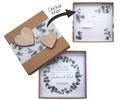 Geldgeschenk Verpackung Personalisiert Geschenk Hochzeit Herz Kraft Eukalyptus 2