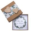 Hochzeit Geldgeschenk Brautpaar Eukalyptus Kraft Box Herz Hochzeitsgeschenk 6