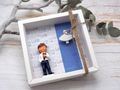 Geschenkidee zur Kommunion oder Konfirmation eines Jungen in blau 2