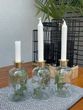 Kerzenhalter Stabkerzenhalter Glas Vase Klar Tischdeko Hochzeit Verschiedene Größen 8
