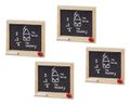 Schultafel Miniatur Holz Schwarz Einschulung Schulanfang Schule Streudeko 4 Stück 1
