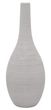 Vase Grau Geriffelt Bauchig Keramik Tischdeko Keramikvase Deko 25 cm 1