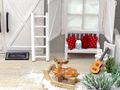 Miniatur Wichtel Deko Set 2-teilig – Holz Schlitten & Rehkitz – Weihnachtsdeko, Wichteltür Zubehör, Winter Miniaturen 4