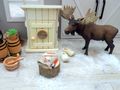 Wichtel Zubehör SET Zahnbürste Zahnpasta Seife Handtuch Miniatur Baumstamm 6