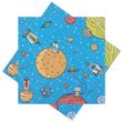 Servietten Weltall Raumschiff Planeten Blau Orange Tischdeko 33 x 33 cm 20er Pack 1