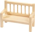 Wichtel Zubehör Holzbank Miniatur Wichteldorf Puppenhaus 8 x 3,5 x 6 cm 1