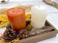 Herbstdekorationen mit Kerzen und Hirsch für ein gemütliches Zuhause in Herbst 40cm  3